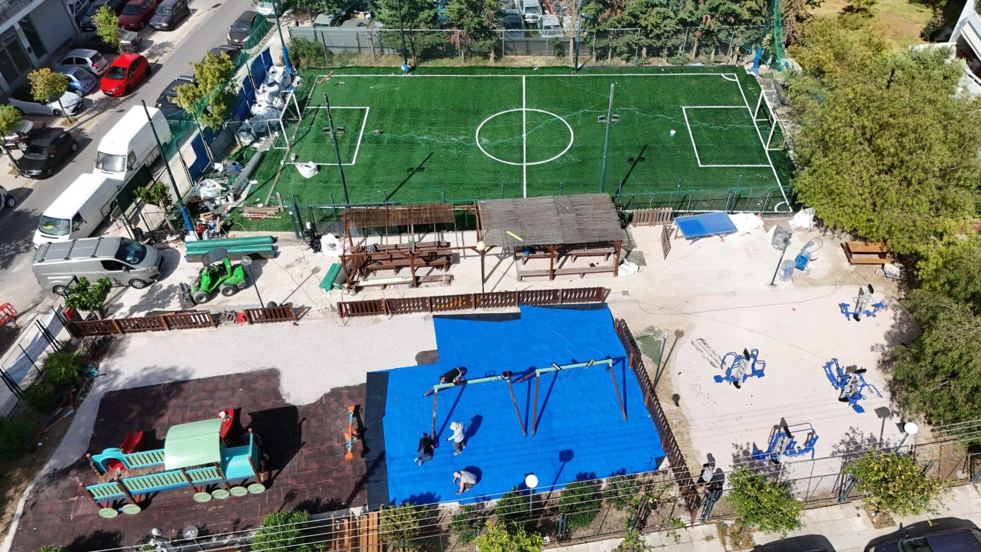 Δήμος Ελληνικού Αργυρούπολης: Εντατικά προχωρούν οι εργασίες μεταμόρφωσης του υπερσύγχρονου Οικογενειακού Πάρκου της οδού Καλλιπόλεως στο Ελληνικό