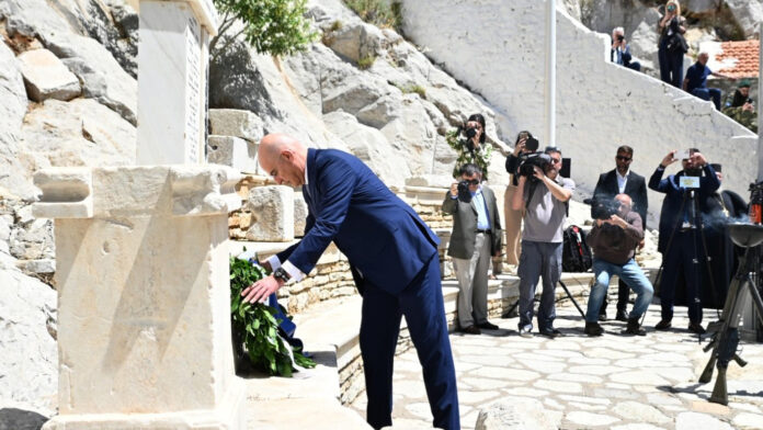 Νίκος Δένδιας από τη Σύμη: Η «Ασπίδα του Αχιλλέα» θωρακίζει έναντι σύγχρονων προκλήσεων – Προτεραιότητα η «Ατζέντα 2030»