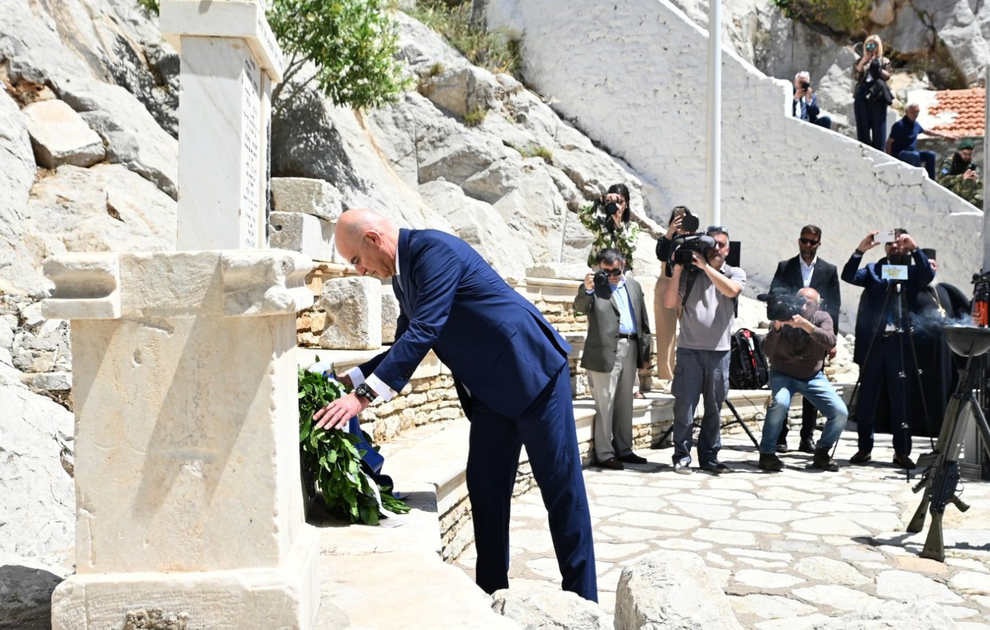 Νίκος Δένδιας από τη Σύμη: Η «Ασπίδα του Αχιλλέα» θωρακίζει έναντι σύγχρονων προκλήσεων – Προτεραιότητα η «Ατζέντα 2030»