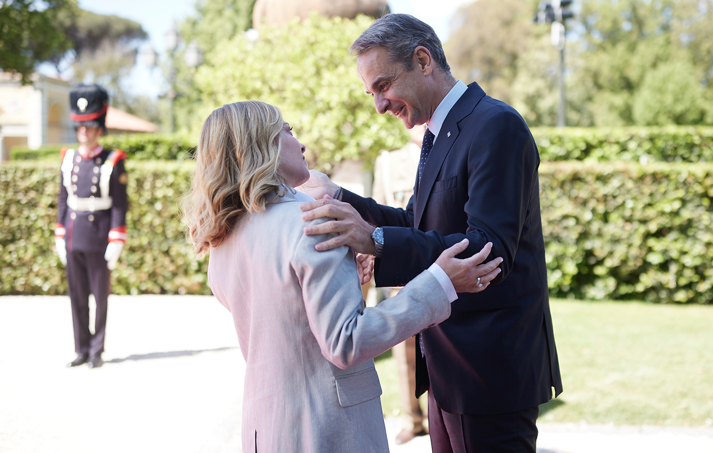 Συνάντηση κορυφής Μητσοτάκη-Μελόνι στη Ρώμη με συμφωνία-ορόσημο για την εναέρια αστυνόμευση