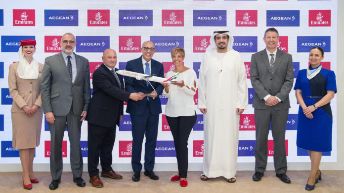 Emirates και AEGEAN ενισχύουν τη συμμαχία τους, χαρίζοντας περισσότερα προνόμια στους επιβάτες