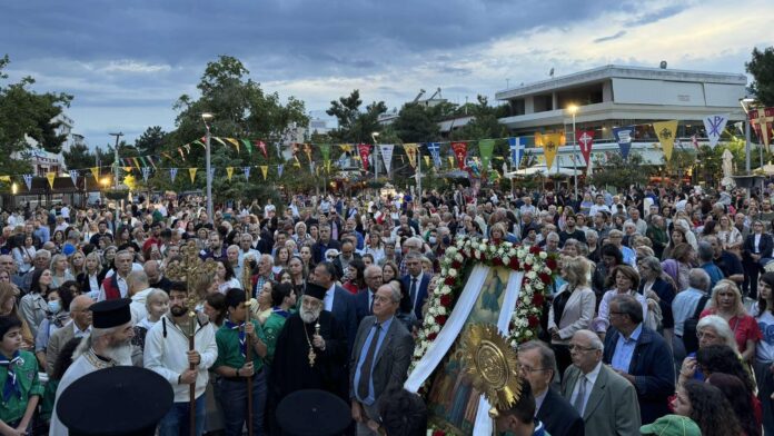 Με μεγαλοπρέπεια γιορτάστηκε η Ανάληψη του Κυρίου στα Βριλήσσια