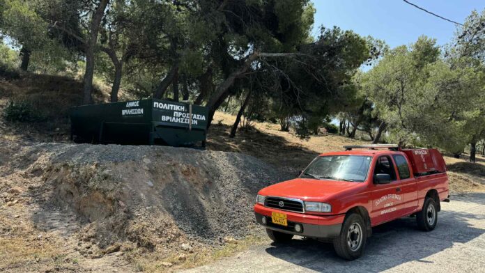 Τρεις υπερσύγχρονες δεξαμενές πυρόσβεσης θωρακίζουν το δάσος Αγ. Θεοκλήτου στα Άνω Βριλήσσια