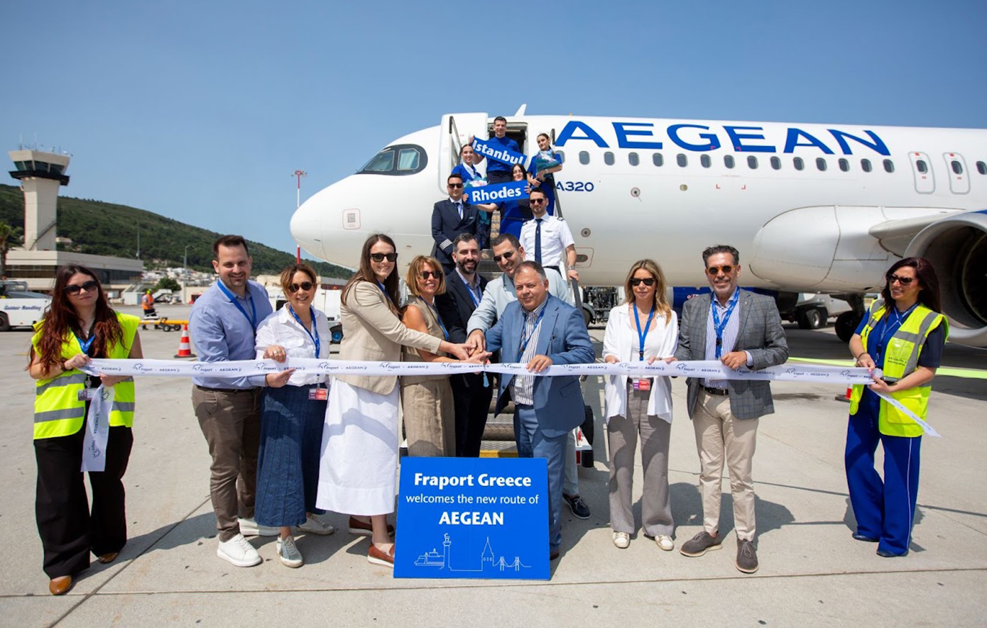 «Απογειώνεται» το νέο δρομολόγιο της AEGEAN Ρόδος – Κωνσταντινούπολη