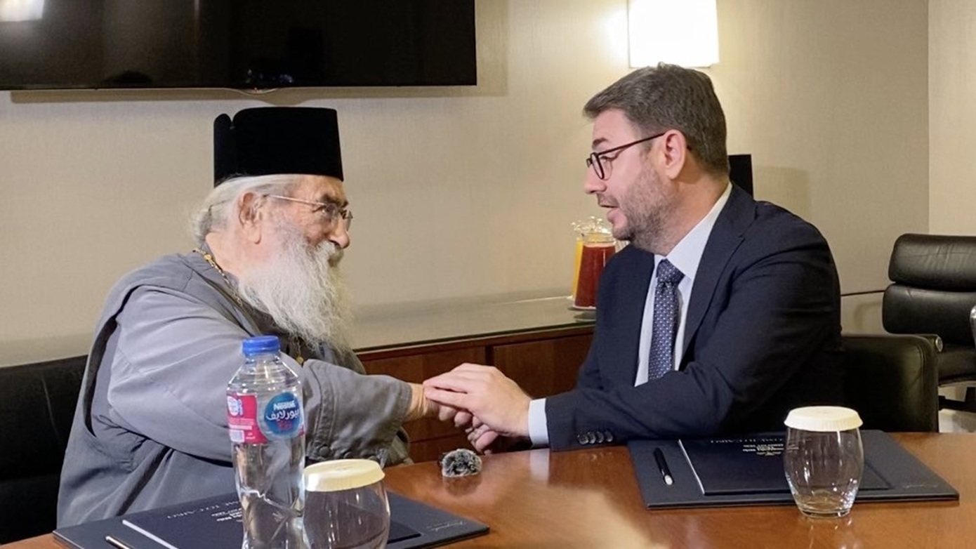 Ο Νίκος Ανδρουλάκης συναντήθηκε με τον Αρχιεπίσκοπο Σινά στο Κάιρο: «Προτεραιότητα η θρησκευτική ελευθερία»
