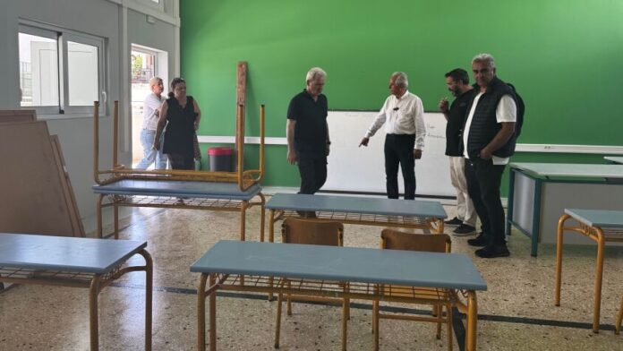Επίσκεψη Δημάρχου Ηρακλείου Κρήτης στο νέο σχολικό συγκρότημα Ακαδημίας