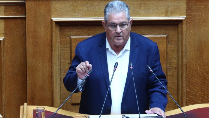 Κουτσούμπας στη Βουλή: Πρόταση – «ξέπλυμα» η εισήγηση της ΝΔ για τον Κώστα Αχ. Καραμανλή