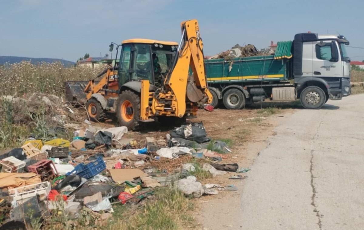 Εντυπωσιακή επιχείρηση εξυγίανσης της χωματερής στο Καβαλάρι από τον Δήμο Λαγκαδά