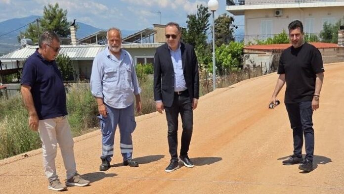 Αυτοψία Δημάρχου Λαμιέων σε κρίσιμα έργα ανακατασκευής οδικού δικτύου