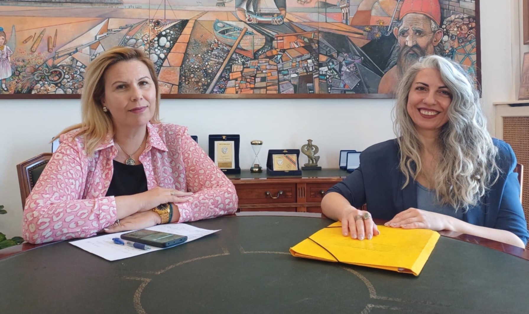 Συνάντηση Δημάρχου με την Επικεφαλής των Εφοριακών Αιγαιοπελαγίτικων Νήσων