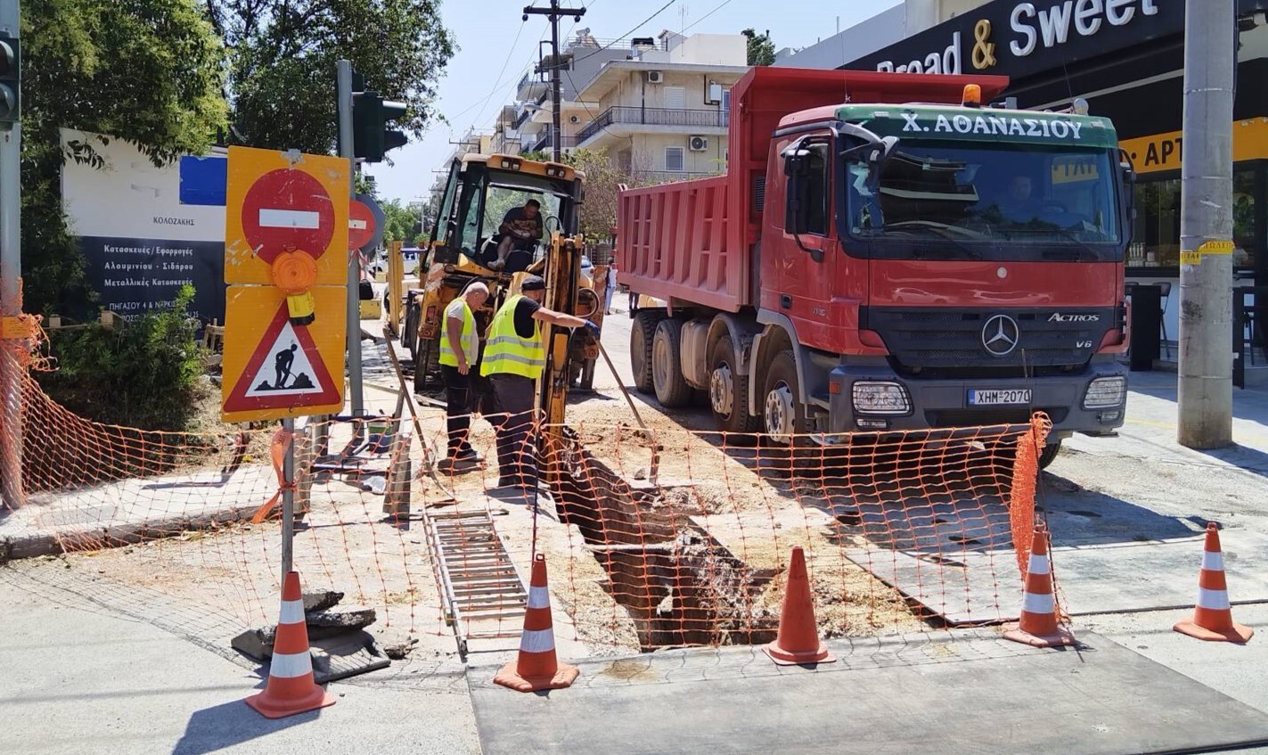 Δ. Αμαρουσίου: Προχωρά δυναμικά η αντιπλημμυρική θωράκιση του Πολυδρόσου