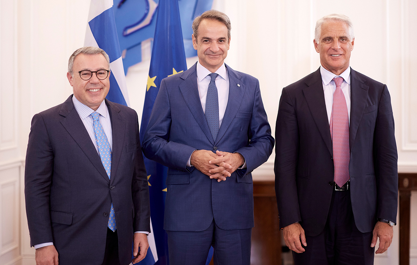Με τους CEO του ομίλου UniCredit και της Alpha Bank συνάντηση είχε ο Κυριάκος Μητσοτάκης
