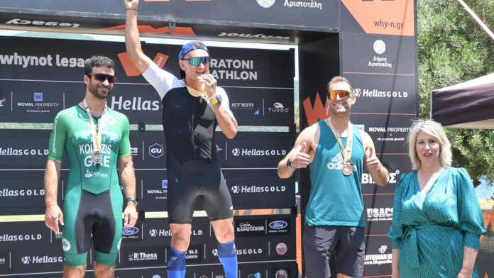 Με λαμπρή επιτυχία στέφθηκε το παρθενικό Stratoni Triathlon 2025, με την αρωγή της Ελληνικός Χρυσός