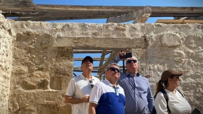 Περιφέρεια Ιονίων Νήσων: Επίσκεψη Γ. Τρεπεκλή στα έργα αποκατάστασης της Ι.Μ. Στροφάδων