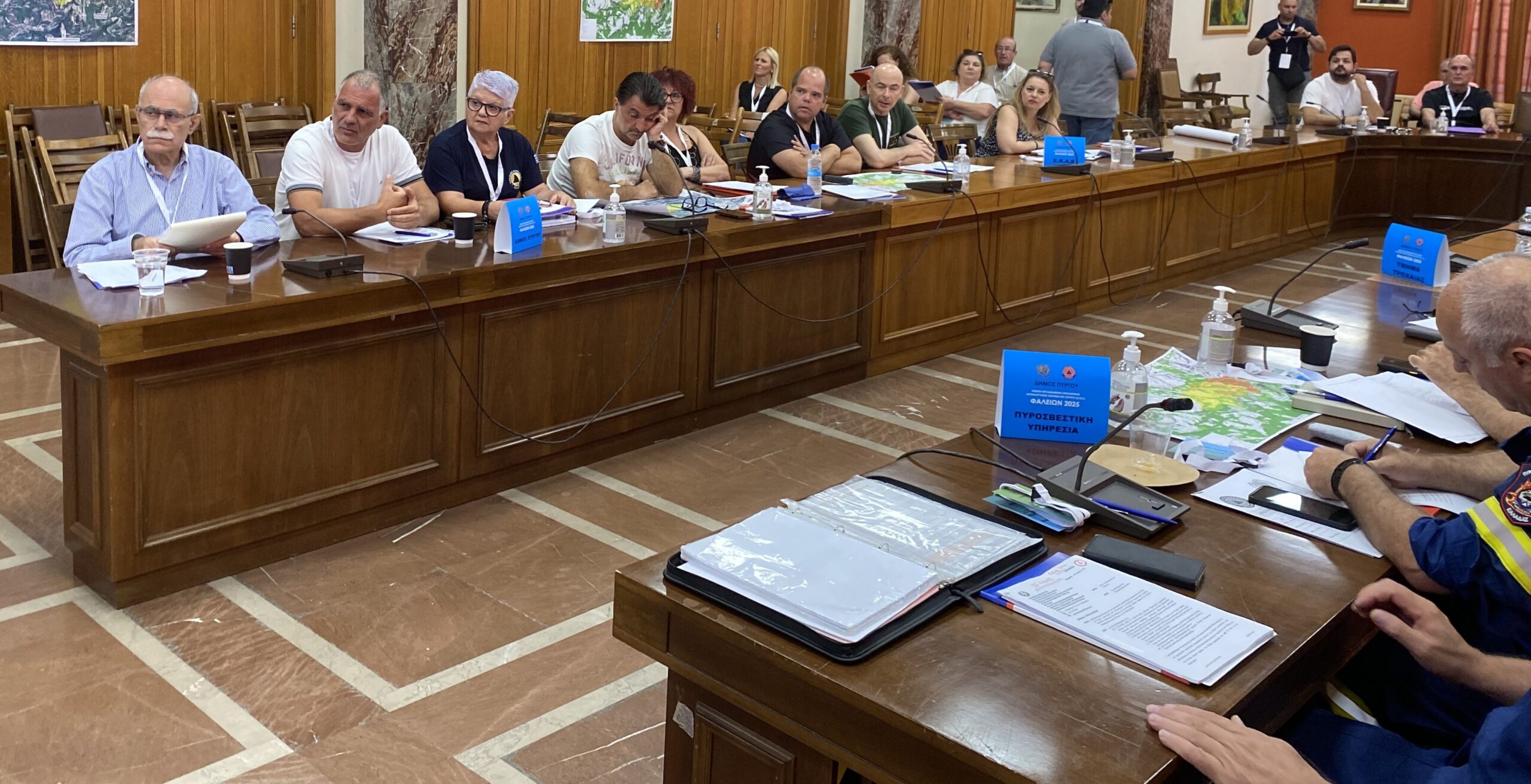 Δήμος Πύργου: Μεγάλη άσκηση εκκένωσης πολιτών από τη Δ.Κ. Γουμέρου