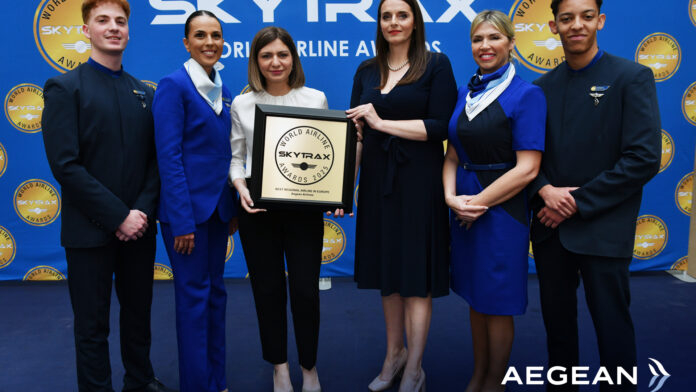 Η AEGEAN κατακτά για 14η συνεχή χρονιά τον τίτλο «Καλύτερη Περιφερειακή Αεροπορική Εταιρεία στην Ευρώπη» στα Skytrax World Airline Awards 2025