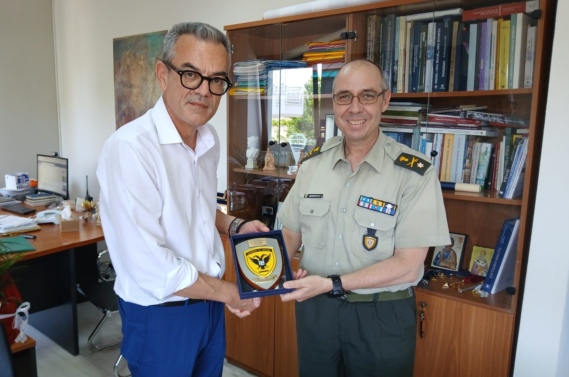 Ο Δήμαρχος Θηβαίων βραβεύτηκε με τιμητική διάκριση από το Γενικό Επιτελείο Στρατού