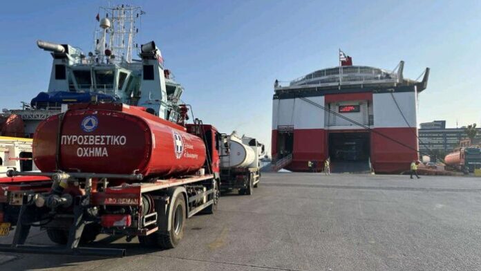 Δήμος Β.Β.Β: Πυροσβεστικό όχημα του Δήμου στη Χίο για την ενίσχυση της πυροπροστασίας
