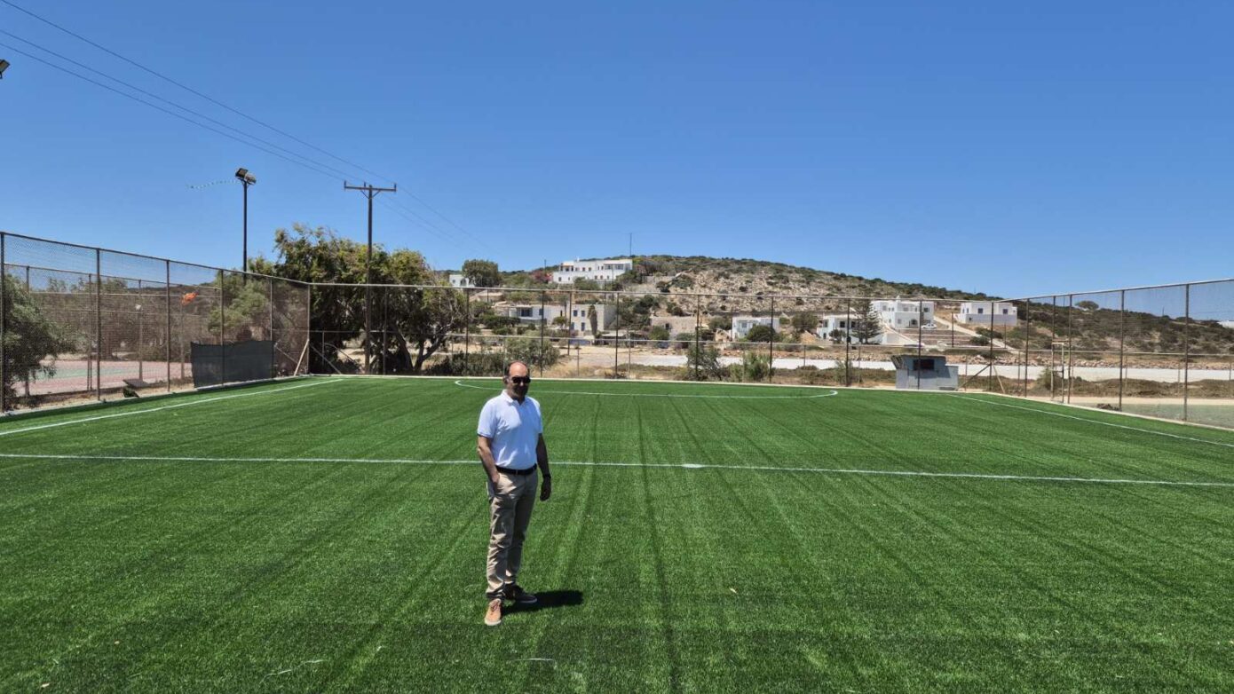 Επίσκεψη Δημάρχου Πάρου στα νέα έργα της Κοινότητας Αγκαιριάς
