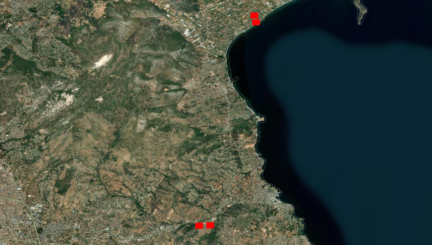Η καταστροφική φωτιά στη Ραφήνα όπως καταγράφεται από τους δορυφόρους της NASA