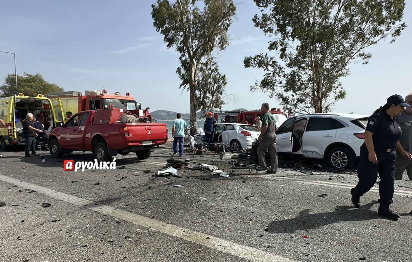 Δραματικό δυστύχημα με τρεις νεκρούς στην Αργολίδα: Νταλίκα χτύπησε μετωπικά τζιπ – Δείτε εικόνες