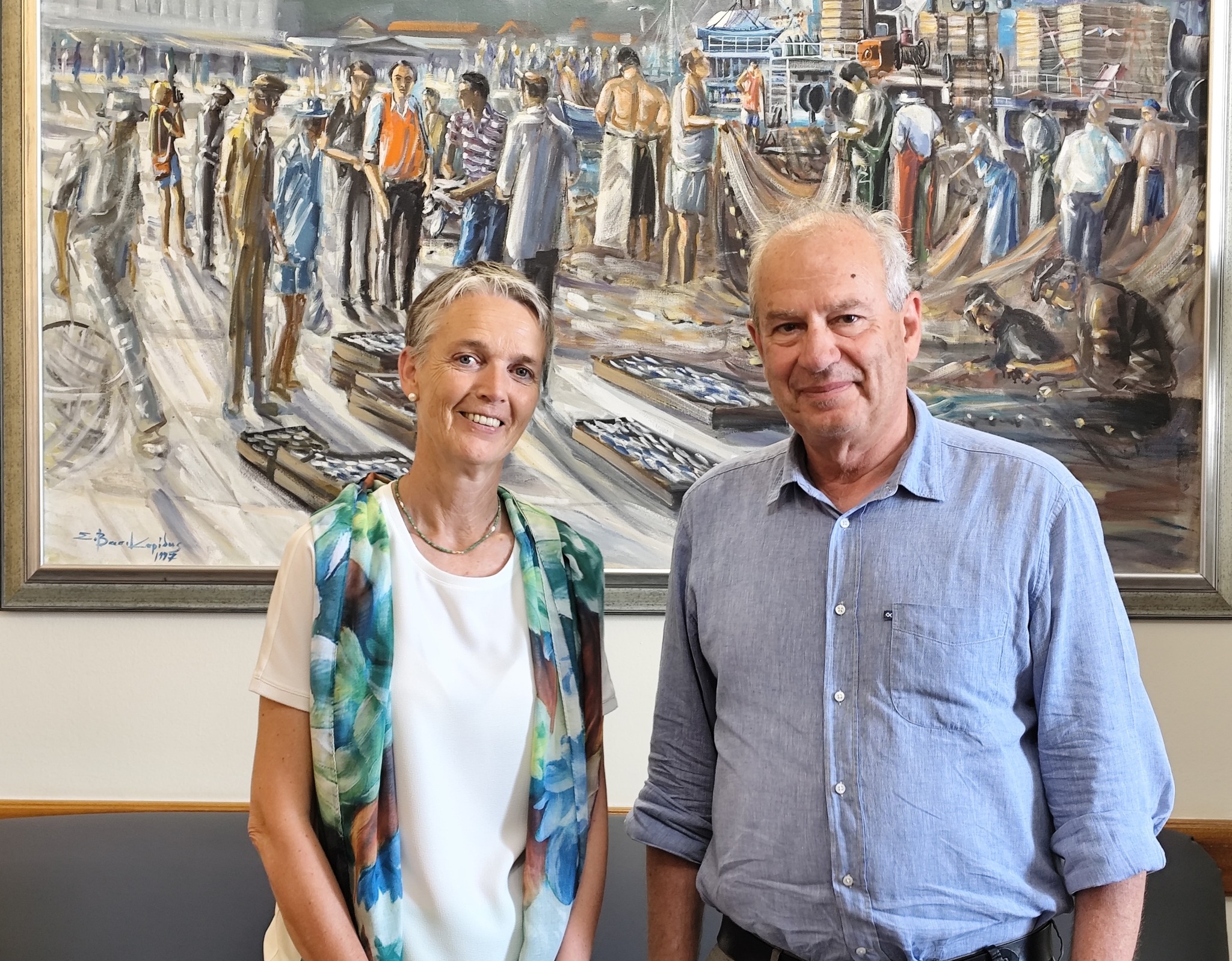 Η Γερμανίδα Γενική Πρόξενος Monika Frank επισκέπτεται το Δημαρχείο Καβάλας