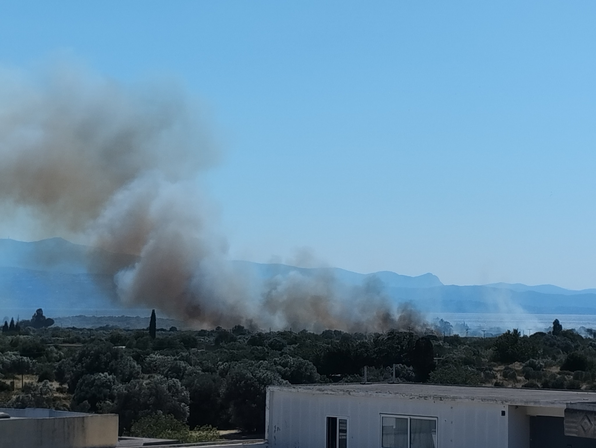 Η φωτιά στο Αλιβέρι τέθηκε υπό έλεγχο – Συνελήφθη άνδρας για εργασίες