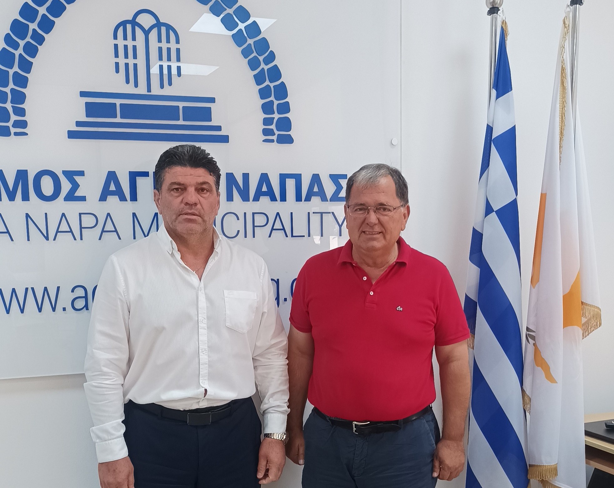 Ο Δήμαρχος Λίμνης Πλαστήρα στην Αγία Νάπα – Υποσχόμενη συνεργασία με προοπτικές