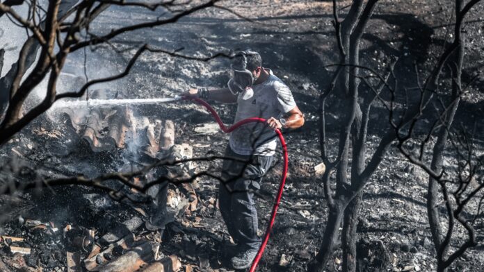 Υπό μερικό έλεγχο η καταστροφική φωτιά στην Καρκαδιώτισσα