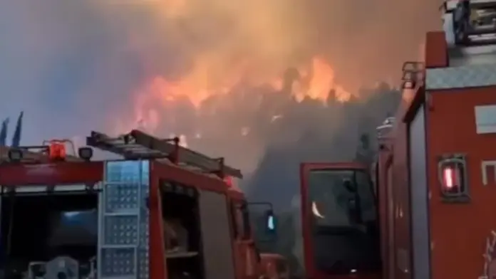 Εντυπωσιακή δορυφορική λήψη της NASA από τη μεγάλη πυρκαγιά στον Φενεό Κορινθίας