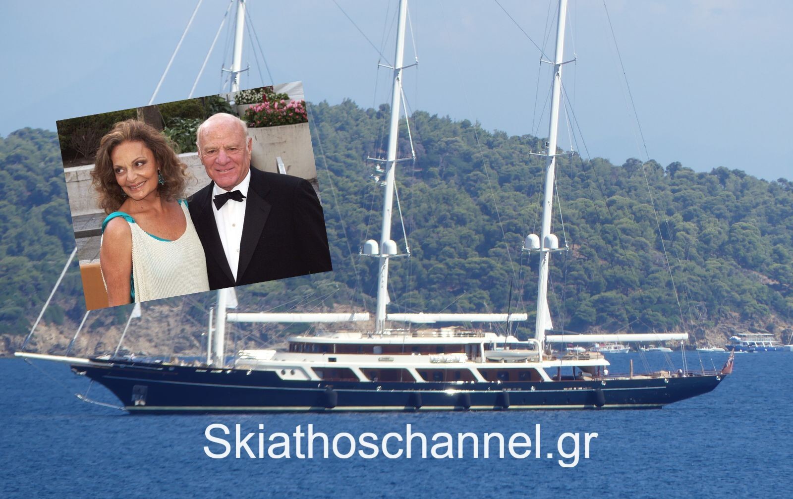 Στη Σκιάθο το εντυπωσιακό ιστιοπλοϊκό «EOS» 93 μέτρων, του Αμερικανού μεγιστάνα των media Μπάρι Ντίλερ