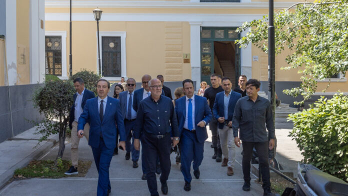 Η πολιτική ηγεσία του υπουργείου Δικαιοσύνης επιθεώρησε την ανανέωση του Πρωτοδικείου Αθηνών