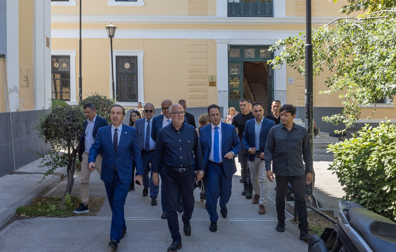 Η πολιτική ηγεσία του υπουργείου Δικαιοσύνης επιθεώρησε την ανανέωση του Πρωτοδικείου Αθηνών