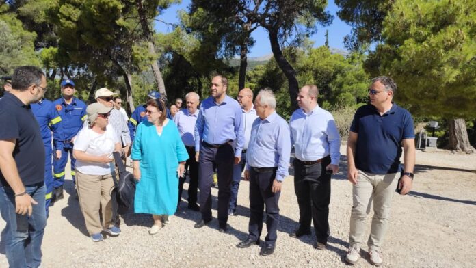 Άσκηση ετοιμότητας για την αντιμετώπιση πυρκαγιάς στο Αρχαίο Θέατρο Επιδαύρου με τη συμμετοχή Μενδώνη και Κεφαλογιάννη