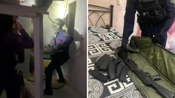 Η στιγμή που αστυνομικοί της ΕΛ.ΑΣ. εισβάλλουν σε καταυλισμό στον Γέρακα, τι ανακάλυψαν
