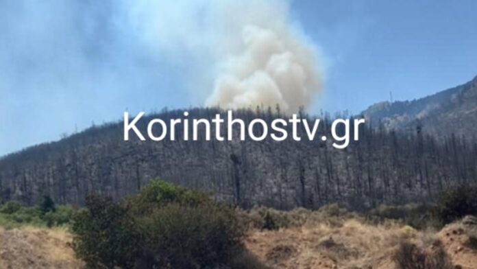 Έντονη αναζωπύρωση στην ορεινή Κορινθία – Κλιμακούμενη ανησυχία στους κατοίκους