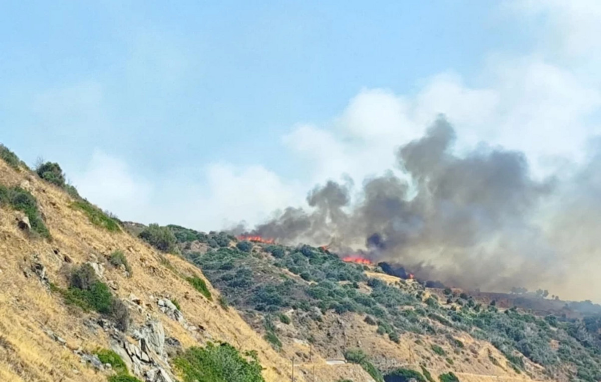 Η φωτιά στο Λάχι Λακωνίας χωρίς ενεργό μέτωπο