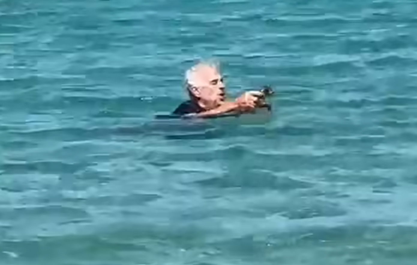 Γάλλος επισκέπτης βούτηξε στο νερό για να διασώσει γατάκι – Δείτε το συγκλονιστικό βίντεο