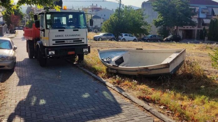Απομάκρυνση παρατημένων σκαφών από τον Δήμο Καλαμαριάς