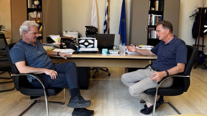 Σύσκεψη Δημάρχου Ηρακλείου Κρήτης με τον Ευρωβουλευτή Ν. Παπανδρέου