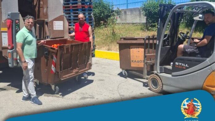 Διευρύνεται το δίκτυο καφέ κάδων στον Δήμο Κατερίνης