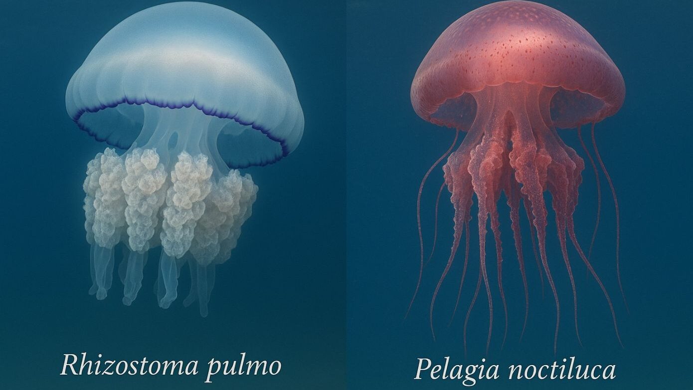 Αυτή είναι η γαλάζια και αυτή η μωβ μέδουσα – Τα μυστικά τους, οι διαφορές και τα τελευταία στοιχεία για τις εμφανίσεις τους