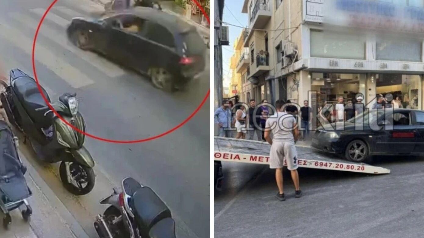 Ανήλικος ο οδηγός που χτύπησε διανομέα στο κέντρο του Ηρακλείου και εξαφανίστηκε – «Έτρεχε με 100 χλμ./ώρα»