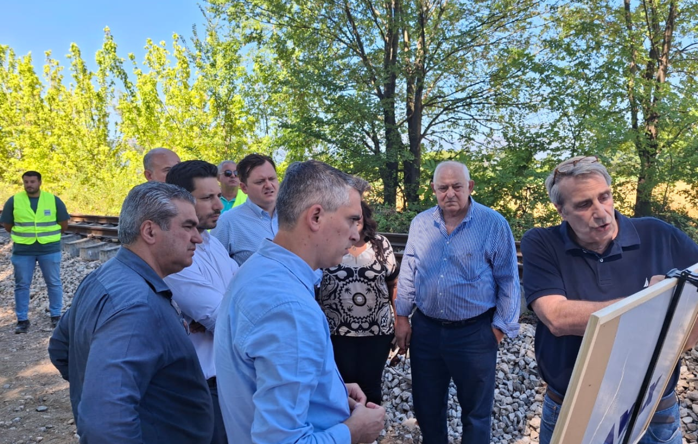 Επιθεώρηση Χρίστου Δήμα και Κωνσταντίνου Κυρανάκη στις εργασίες ανακατασκευής του σιδηροδρομικού δικτύου στη Θεσσαλία