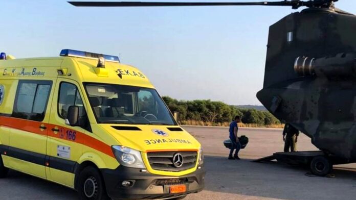 Κατεπείγουσα αερομεταφορά εγκυμονούσας στο Νοσοκομείο Σύρου από Νάξο