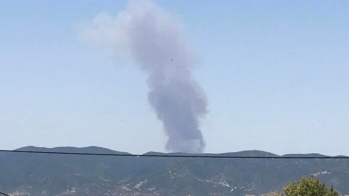 Φωτιά μαίνεται σε περιοχή του δήμου Βόλβης στη Θεσσαλονίκη – Επίγειες και εναέριες δυνάμεις στη μάχη
