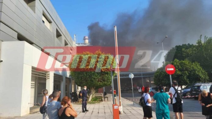 Πυρκαγιά στο υπόγειο του Νοσοκομείου «Άγιος Ανδρέας» στην Πάτρα: Εκκένωση της ΜΕΘ – Δείτε εικόνες και βίντεο