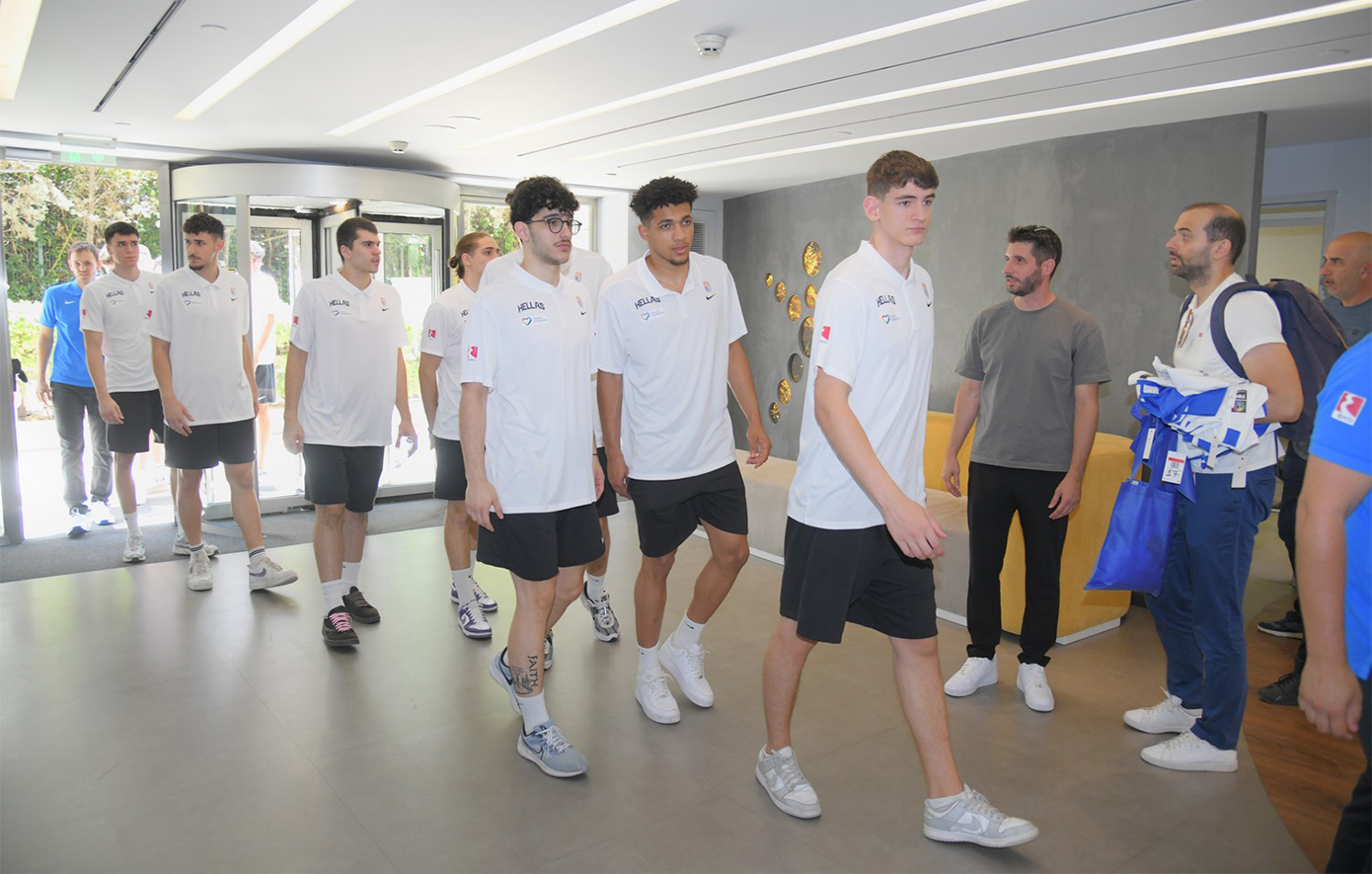 Ο ΟΠΑΠ έστειλε εγκάρδιες ευχές στην Εθνική Ομάδα Μπάσκετ Νέων Ανδρών πριν την αναχώρηση για το Ηράκλειο