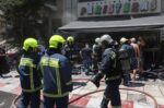 Σβήστηκε η πυρκαγιά στο μαγαζί ελαστικών της οδού Μιχαλακοπούλου