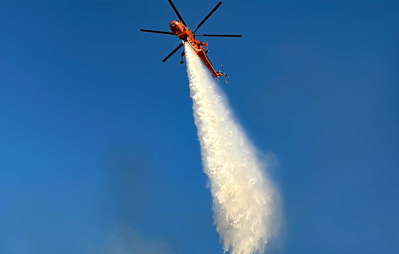 Πυρκαγιά στον δήμο Αβδήρων Ξάνθης – Επιστρατεύτηκαν εναέρια μέσα